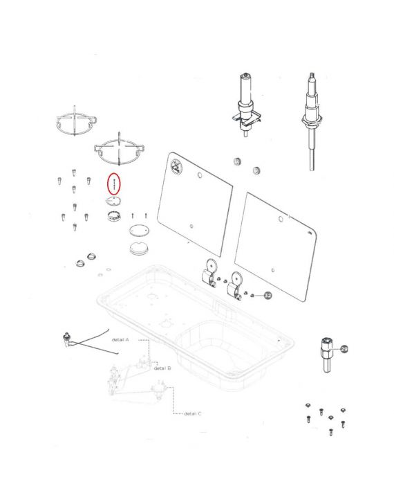 Can  FL1765 Schroef Platte Kop 2x5