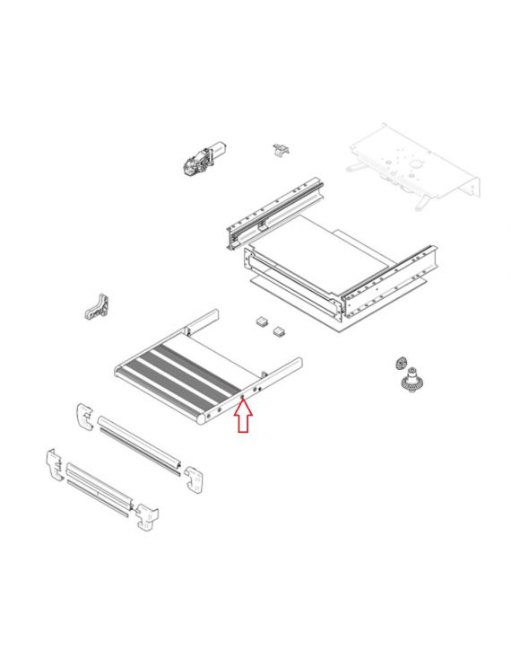 Thule Slide-Out 550 Footboard Compleet 2012