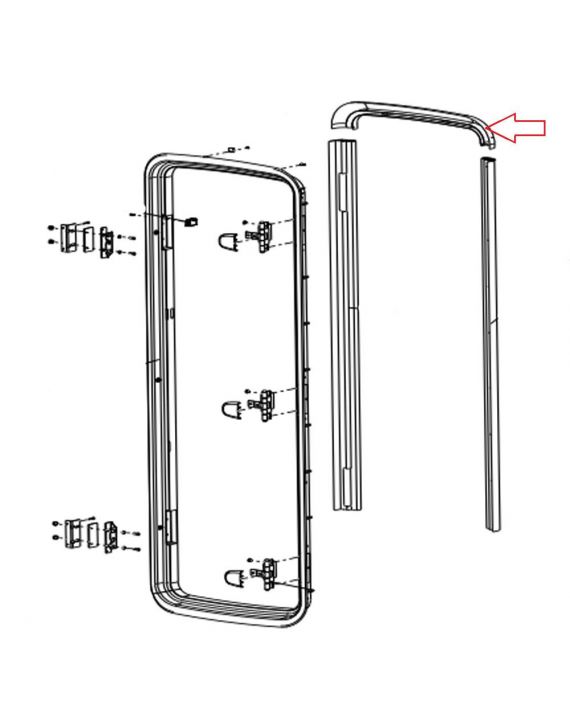 Dometic CaraD-R Deur Boven Binnenkader