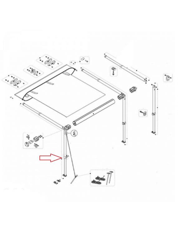 Fiamma Staander CaravanStore XL Links 350-550