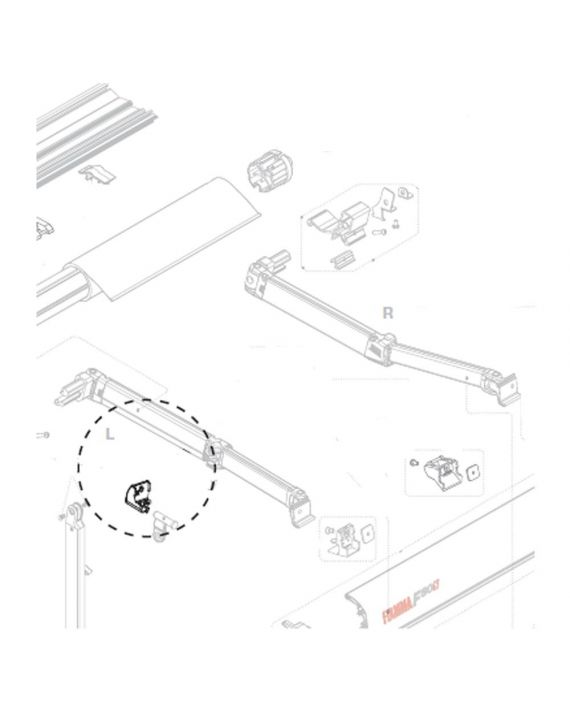 Fiamma F80S Bevestigingskit Linker Staander