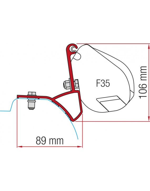 Fiamma Trafic/Vivaro/Talento/NV300/Rapido Mirande S Kit F35