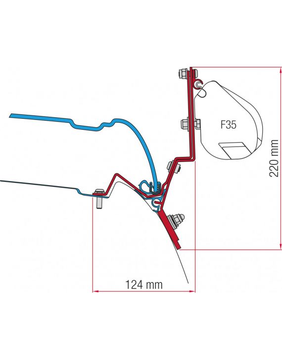 Fiamma Mercedes V-Class/Marco Polo Kit H1-L2 >2014 F35/F45