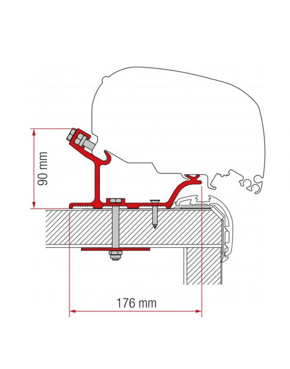 Fiamma Carthago Malibu Adapter 450 F65/F80