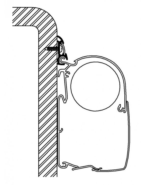 Thule Caravanrail Luxe Adapter 600