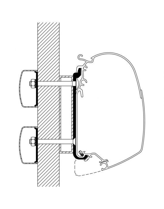 Thule Dethleffs Globebus Adapter 8000 400-600