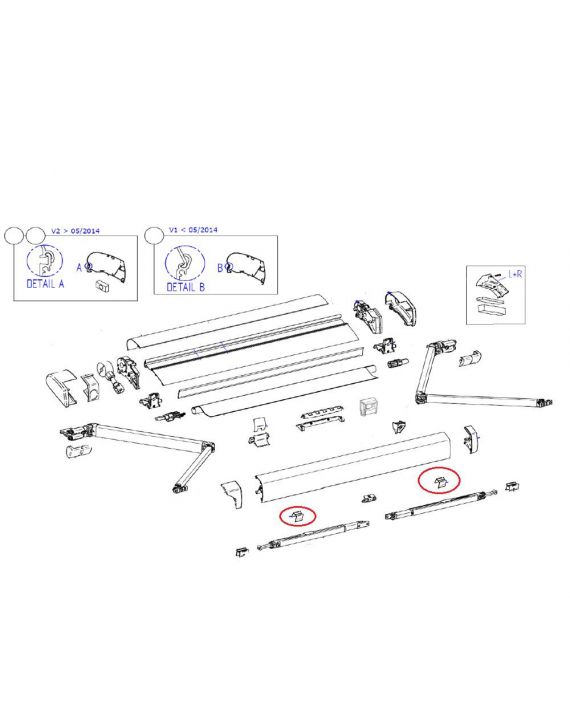 Thule Anti rattling support arm 6200/9200