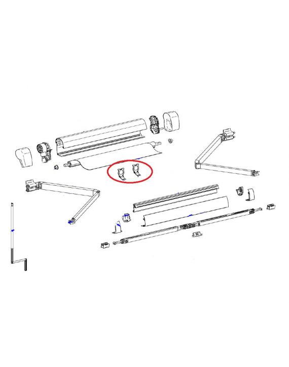 Thule 5102 Positioner Spring Arm VW 2stuks