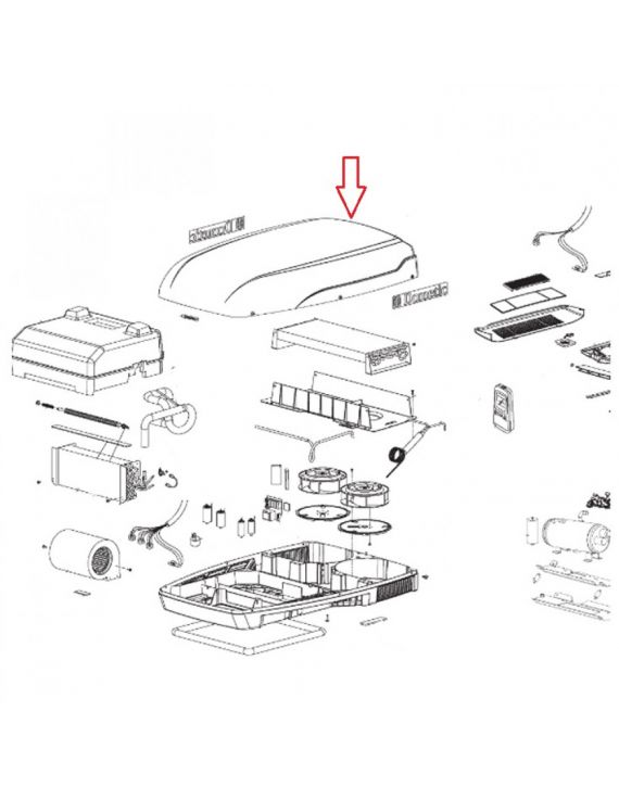 Dometic B2200 Afdekkap Wit