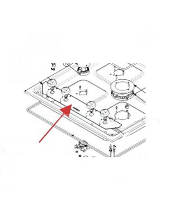 Display knoppen fornuis Linear hob 